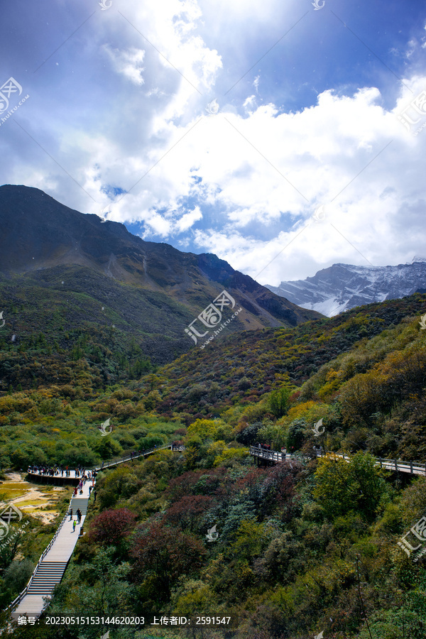 四川阿坝州黄龙景区