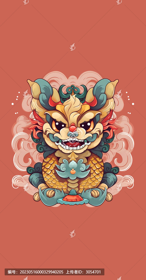 國潮龍年紅包設(shè)計(jì)