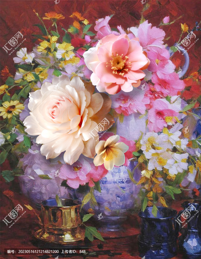 油畫(huà)花卉