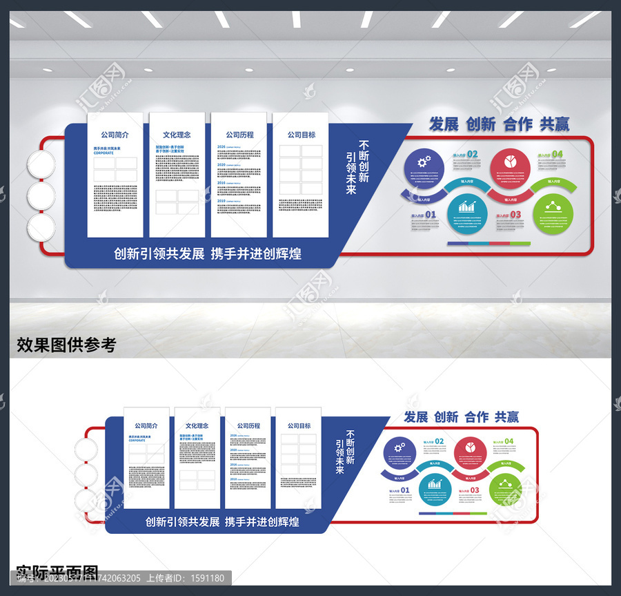 企业展板公司发展历程文化墙