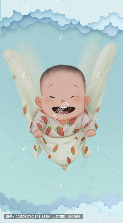 萌娃手繪小蜜蜂
