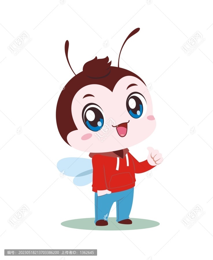 卡通可愛小蜜蜂點(diǎn)贊