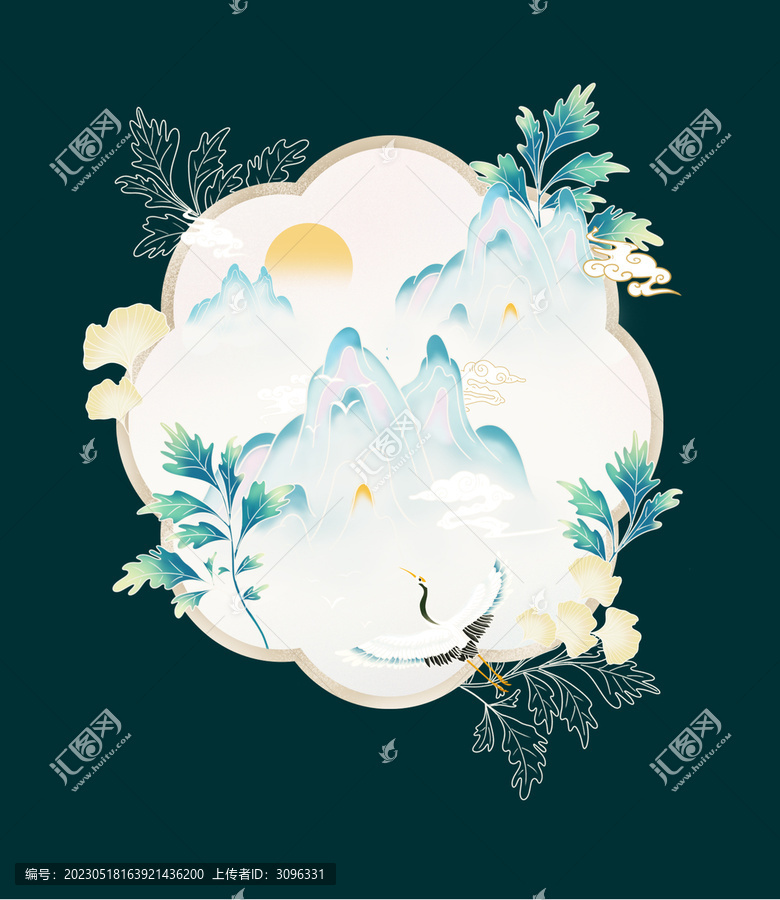 古風(fēng)山水插畫