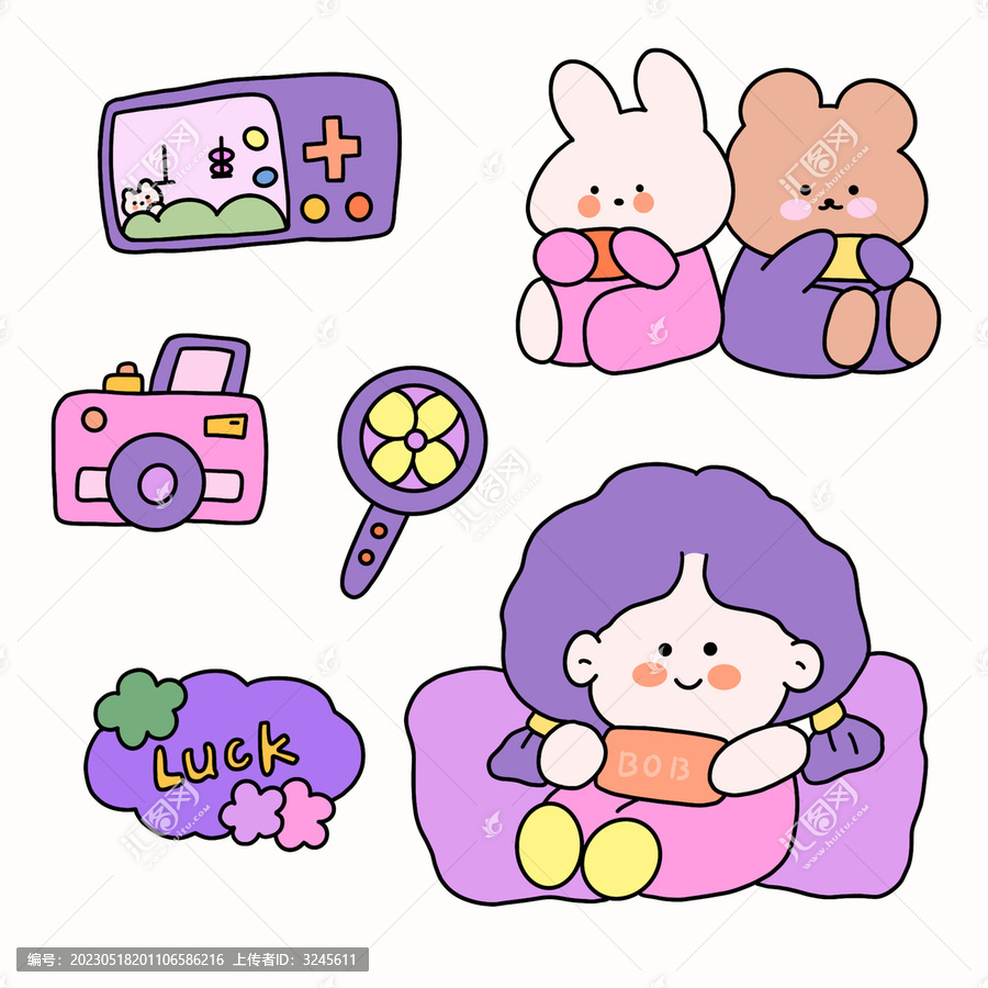 一起玩游戲手帳貼紙