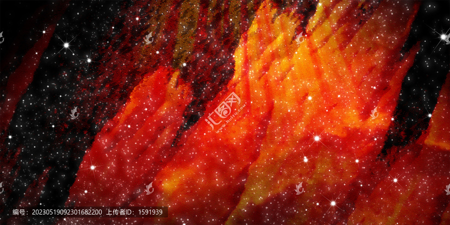 紅色抽象星空背景
