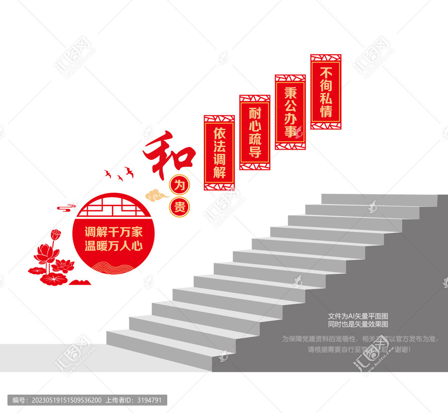 人民調(diào)解樓道墻
