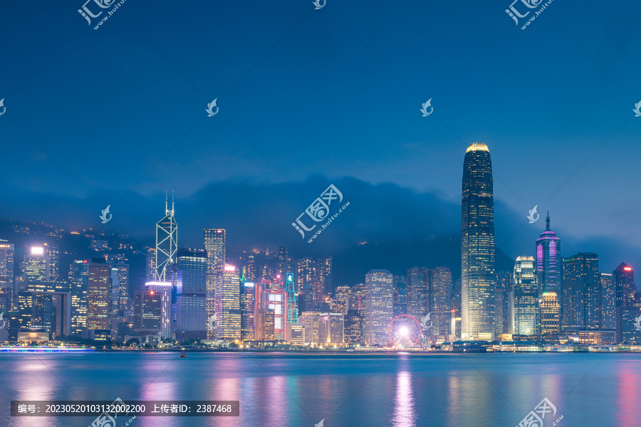 香港维多利亚港夜景