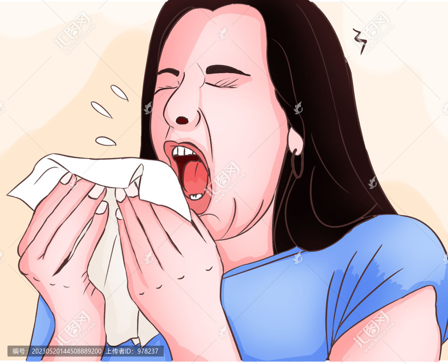 感冒插畫