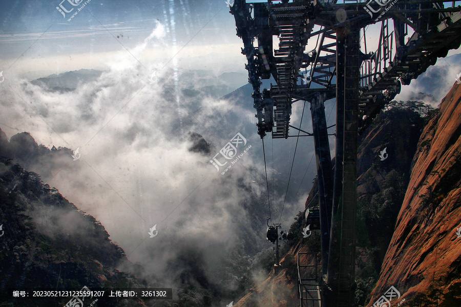 黄山索道黄山云雾