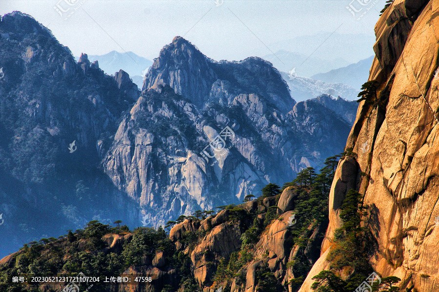 水墨黄山美景