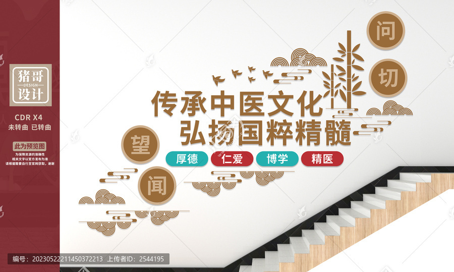 中醫(yī)樓梯文化墻