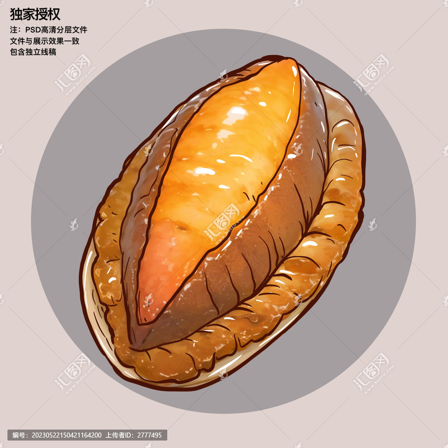 鮑魚(yú)插畫(huà)