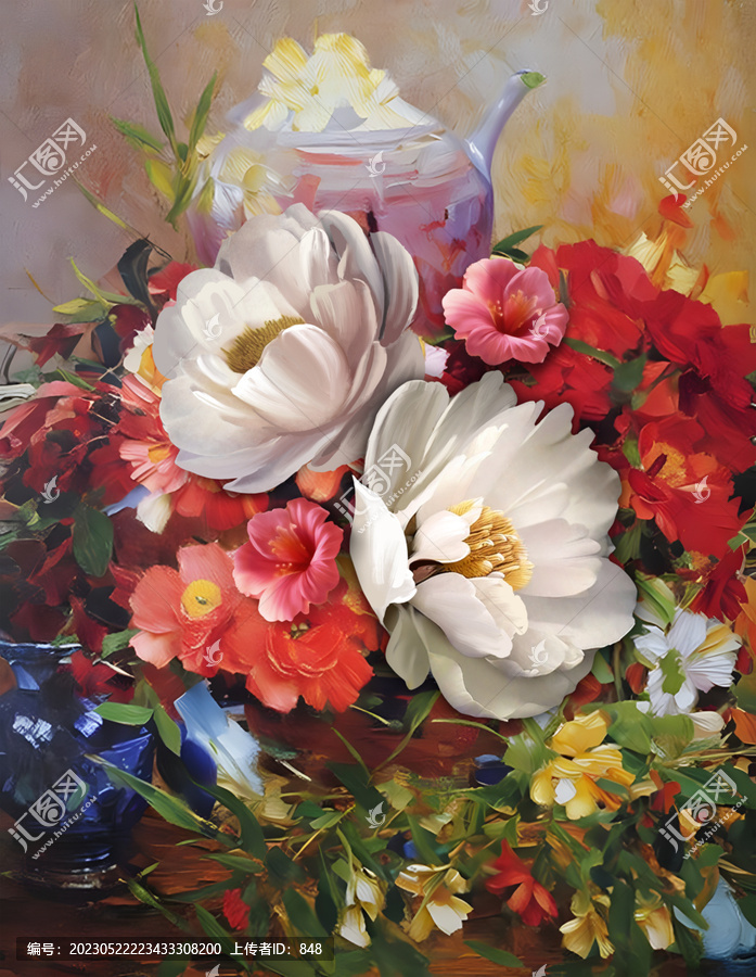 油畫花卉