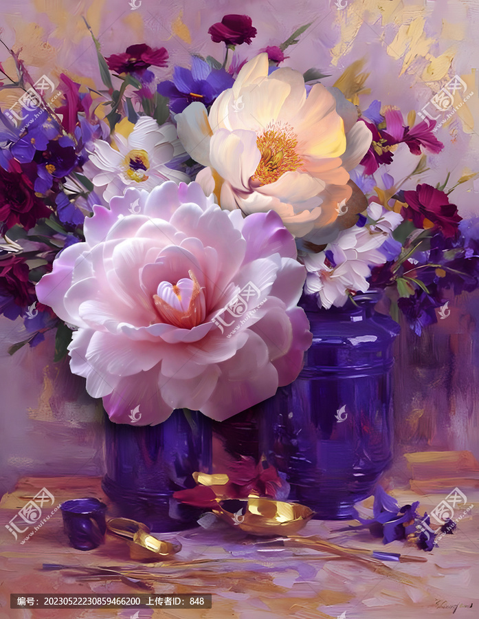 油畫花卉