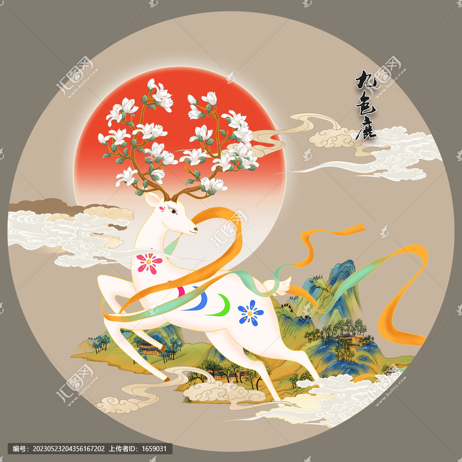 麋鹿裝飾畫