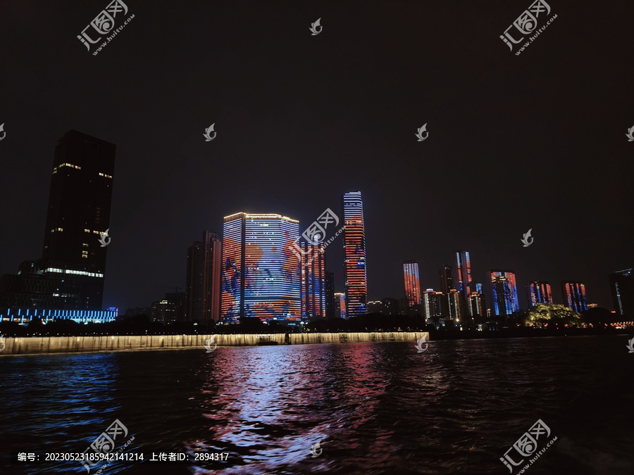 橘子洲夜游夜景