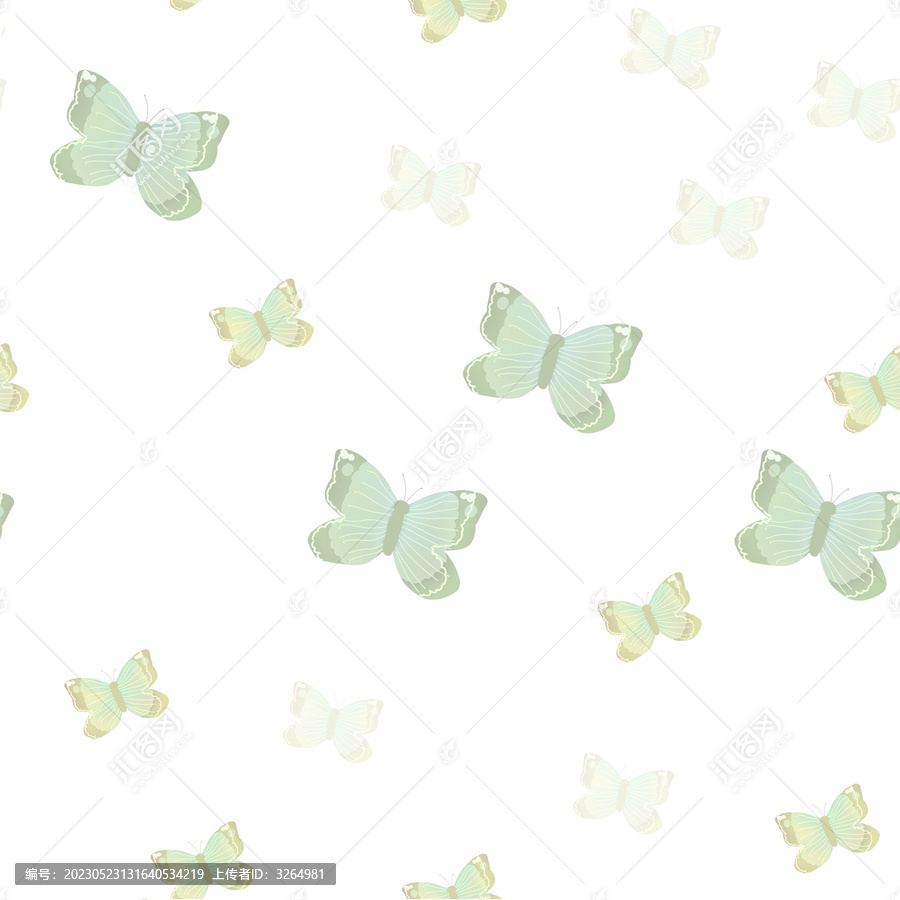 蝴蝶印花圖案四方連續(xù)