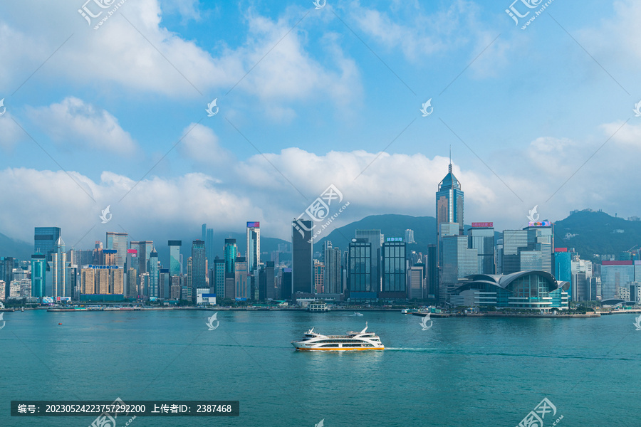 香港湾仔繁荣都市建筑物