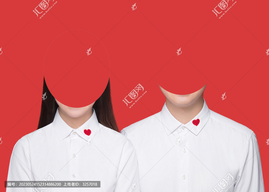 結(jié)婚證件照白襯衫素材