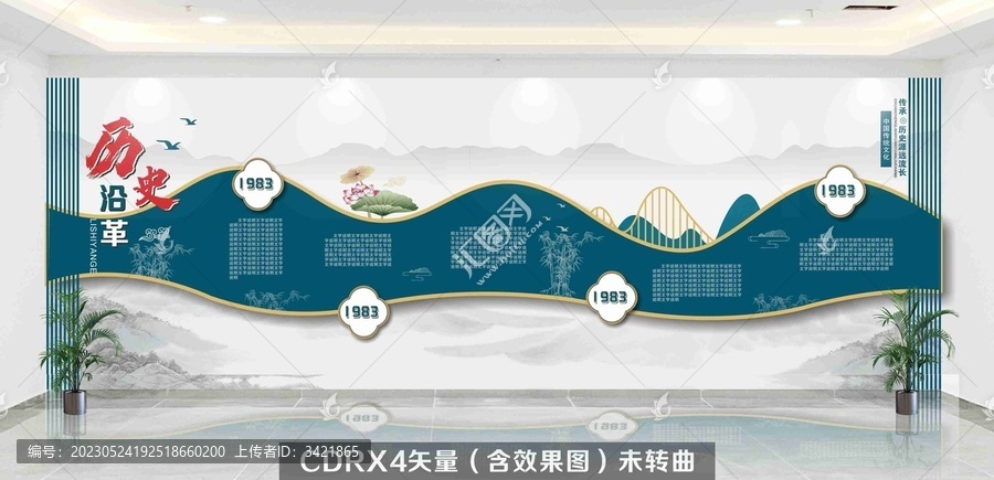 傳統(tǒng)文化墻展板造型墻設(shè)計(jì)方案