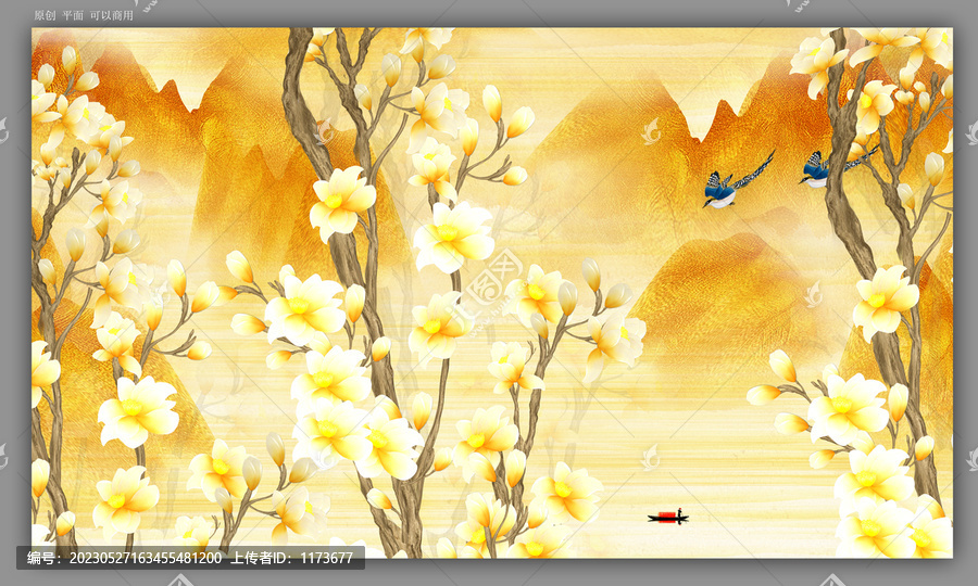 花鳥(niǎo)背景墻