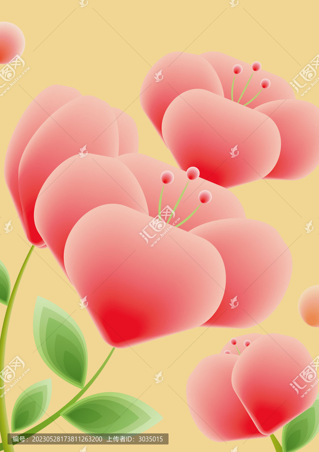 漸變風(fēng)格花朵