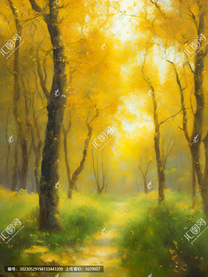 春天風(fēng)景油畫