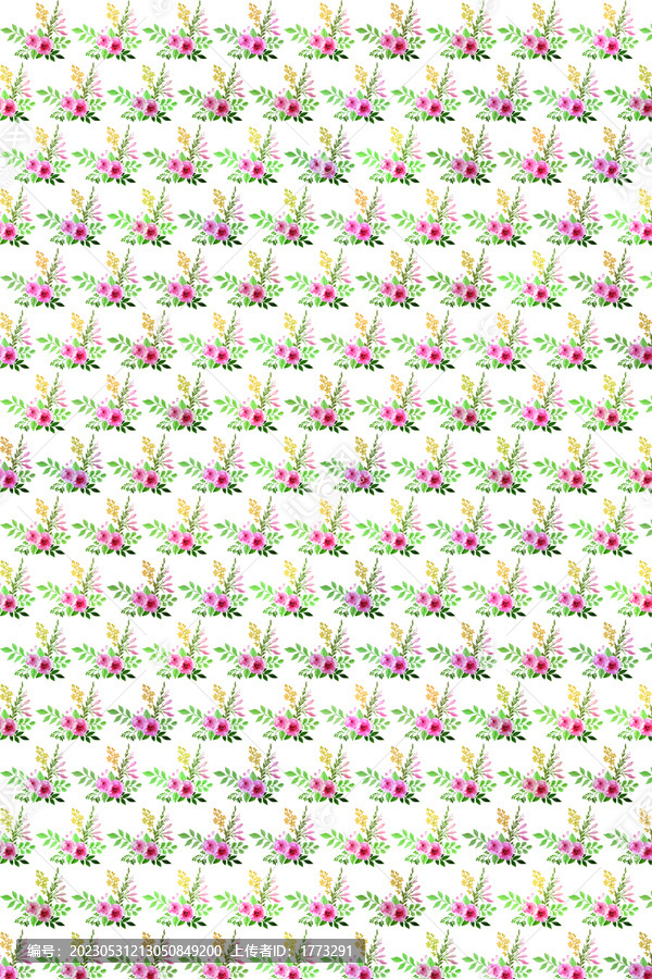 白色底花紋