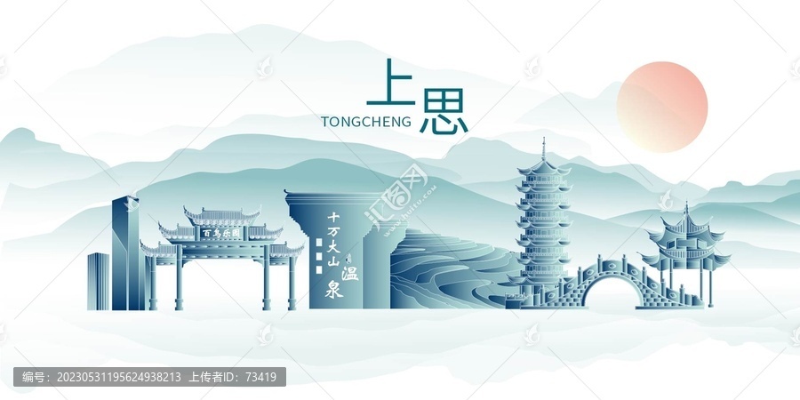 上思縣大醉美城市印象海報(bào)