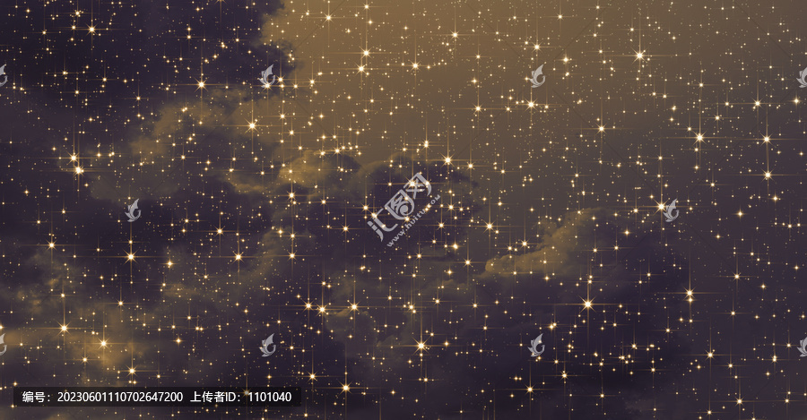 金色浪漫星空