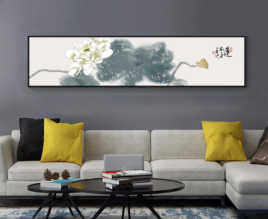 水墨荷花