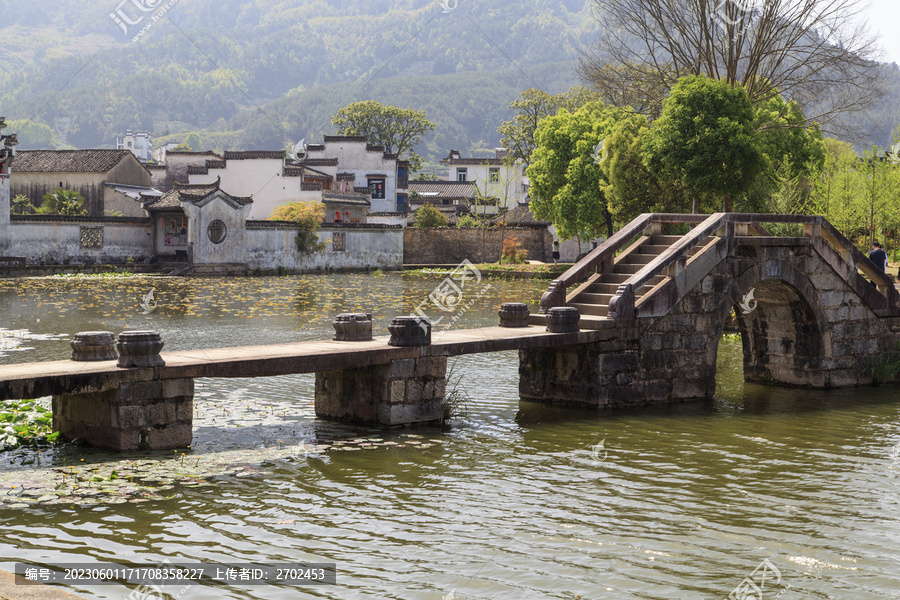 呈坎古村的石桥