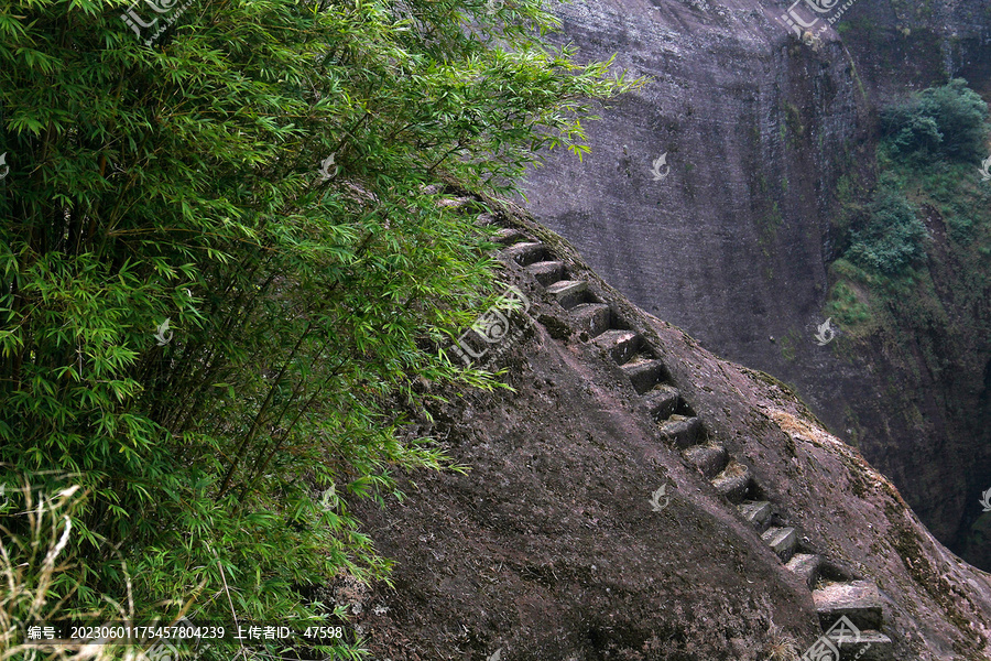 武夷山石台阶
