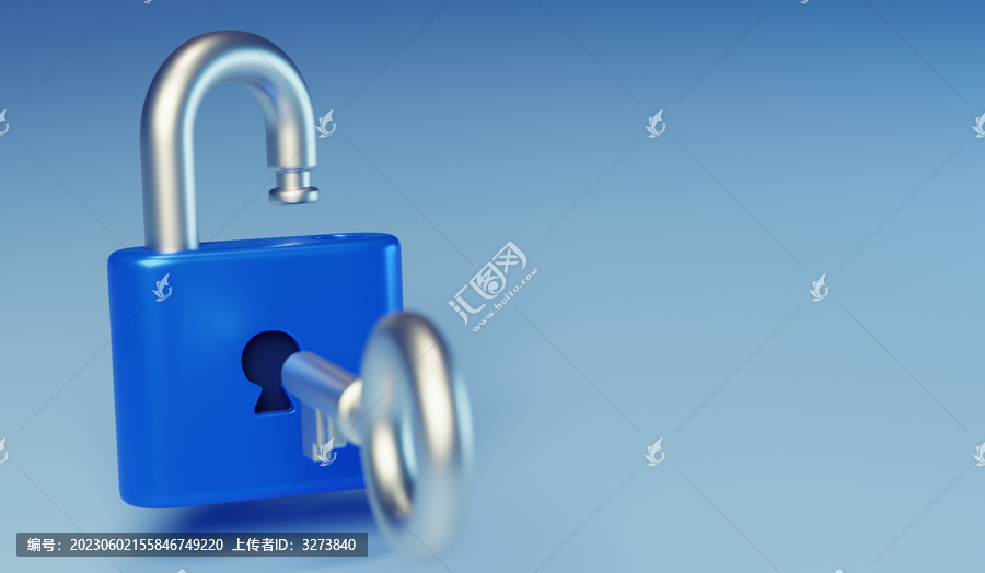 鎖頭鑰匙解鎖工具3D開啟鎖芯