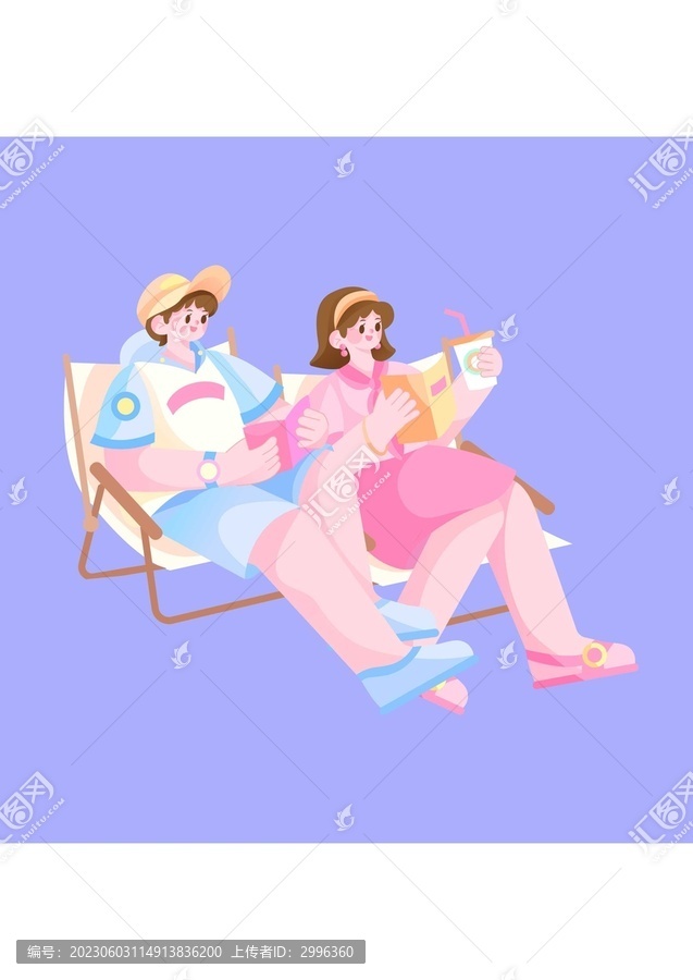 情侶閱讀矢量