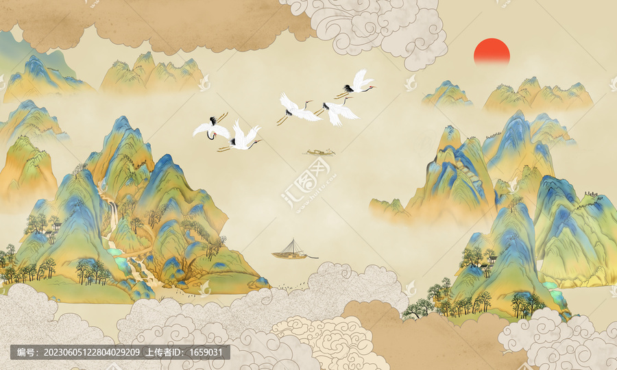新中式山水畫(huà)