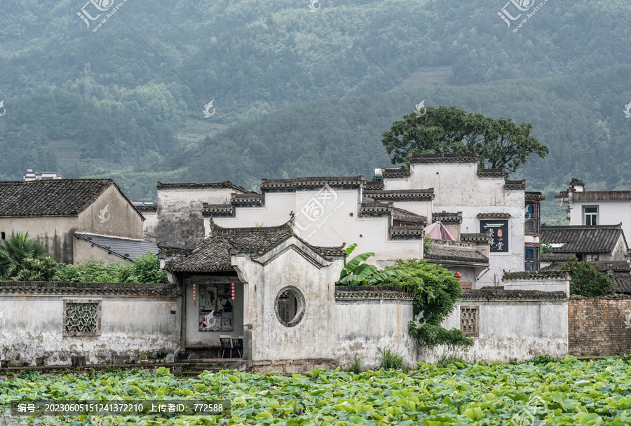 徽州呈坎古村建筑风景