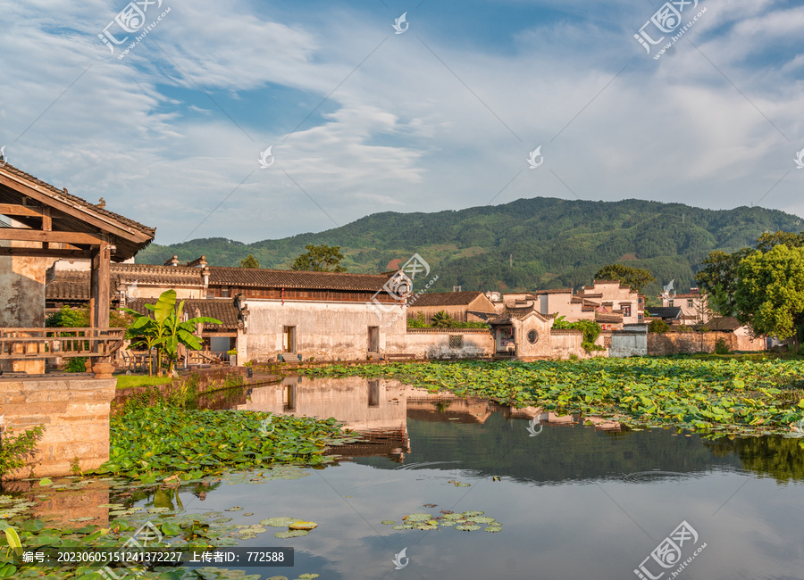 徽州呈坎古村建筑风景