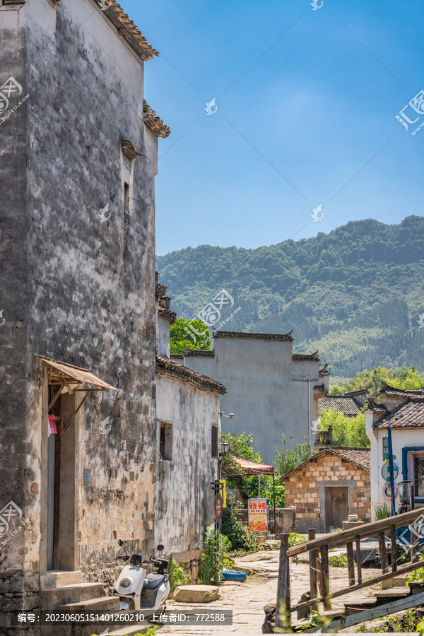 徽州屏山古村建筑风景