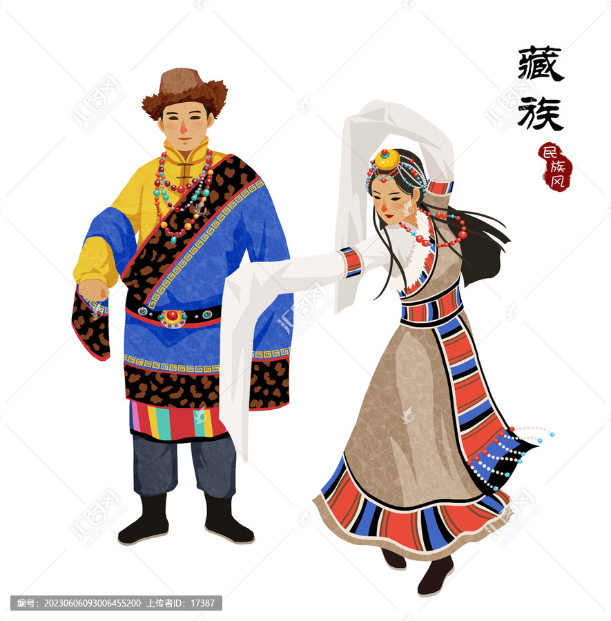 藏族插畫