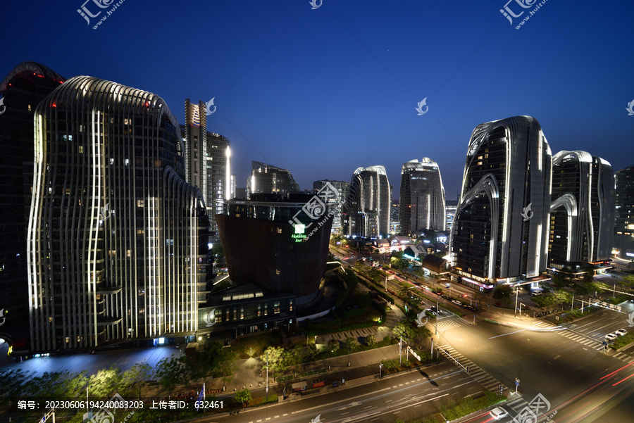 南京证大喜马拉雅城市风光夜景