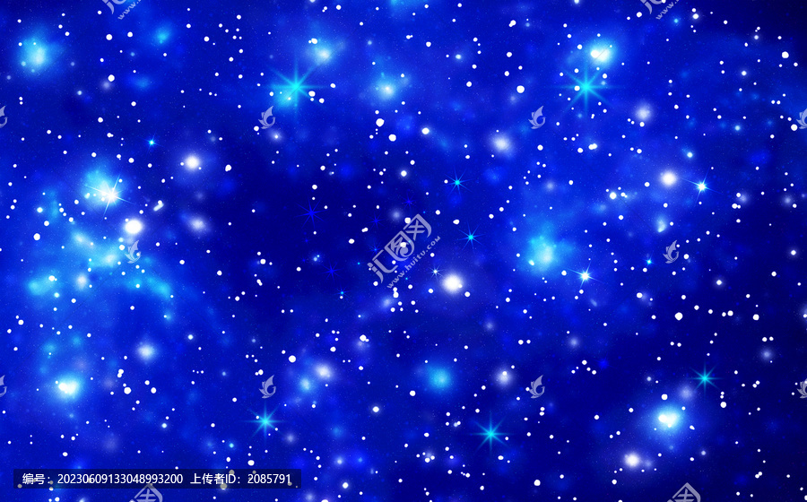 藍色唯美星空