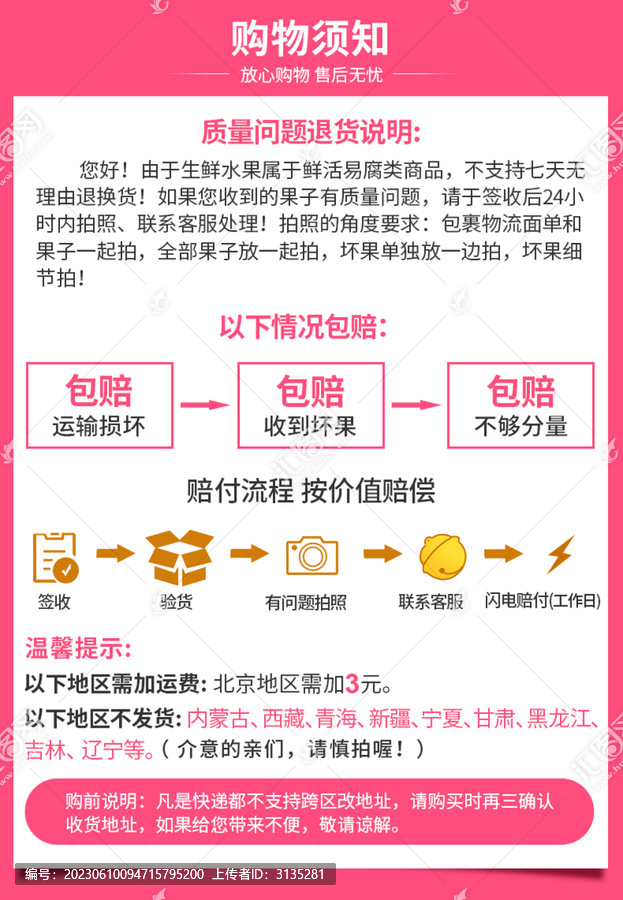 售后購物須知