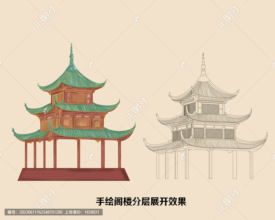 閣樓涼亭