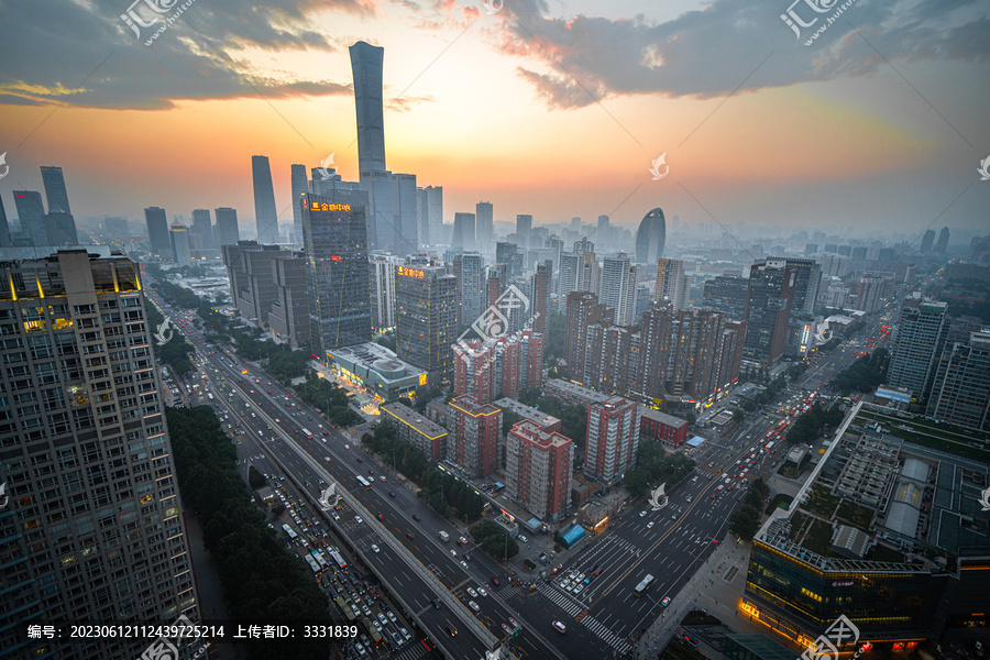 北京国贸全景俯视图