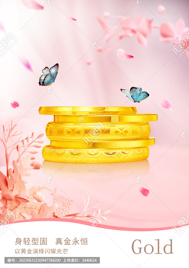 珠寶黃金海報