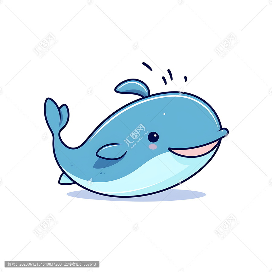 矢量卡通海豚
