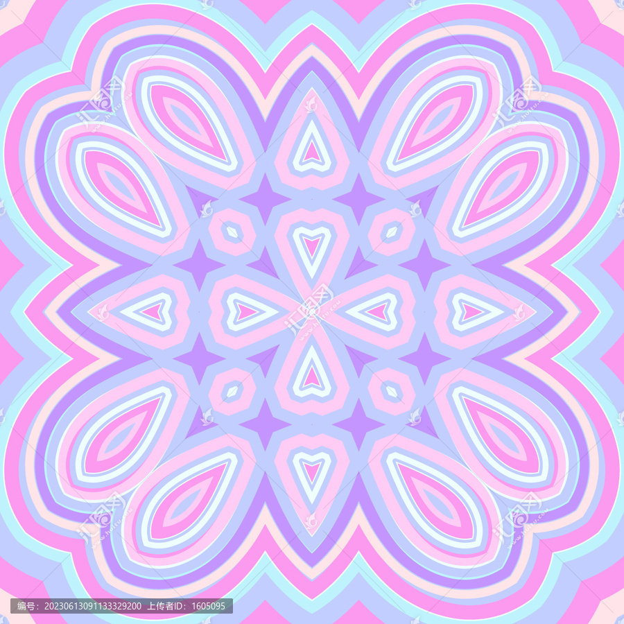 粉紫色花紋圖案