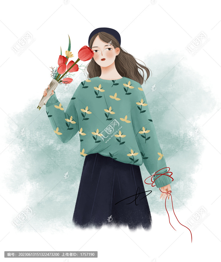 手繪女孩