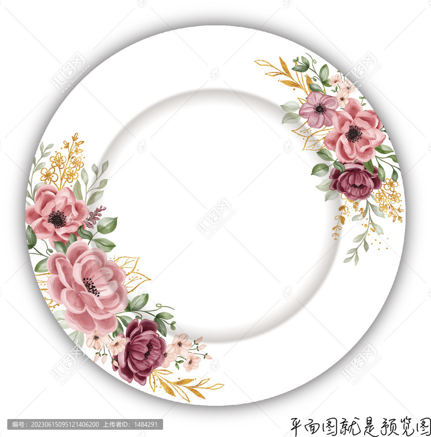 餐具花面